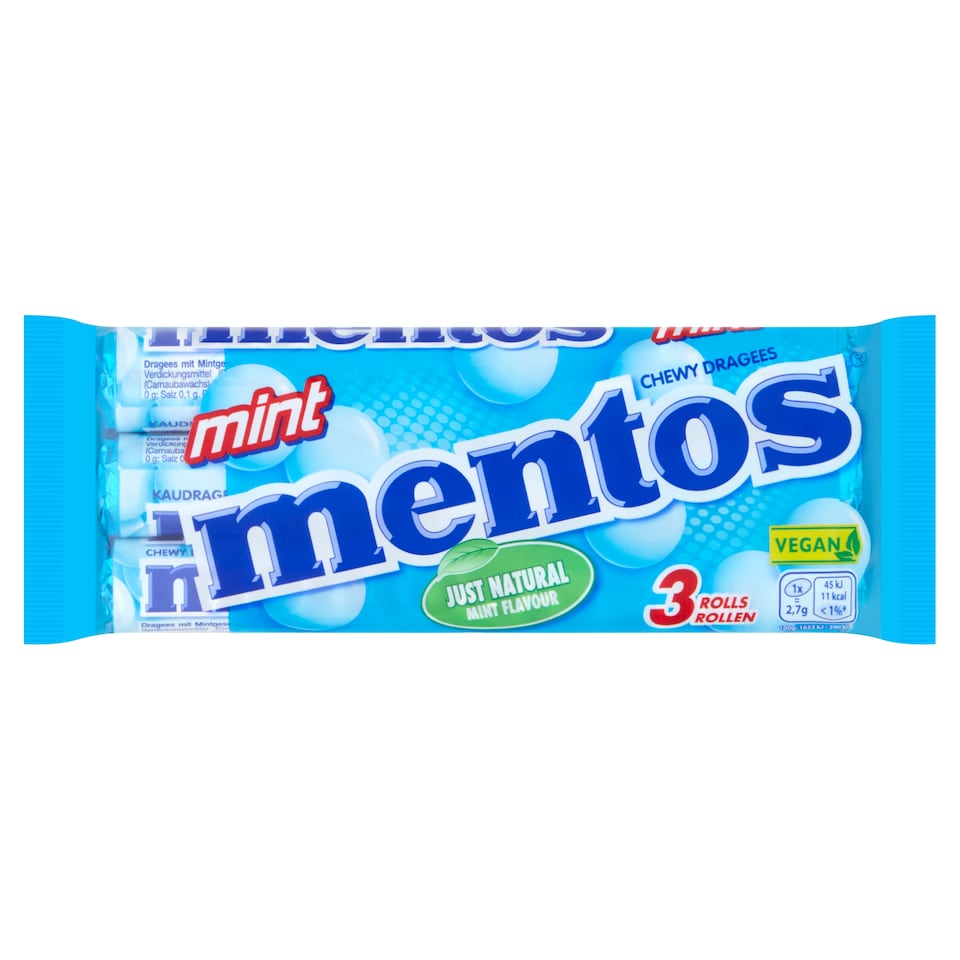 Mentos Mint Sweets 3 X 38G
