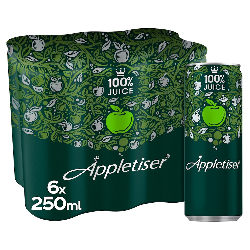 image 1 of Appletiser 100% Apple Juice Lightly Sparkling 6x250 ml