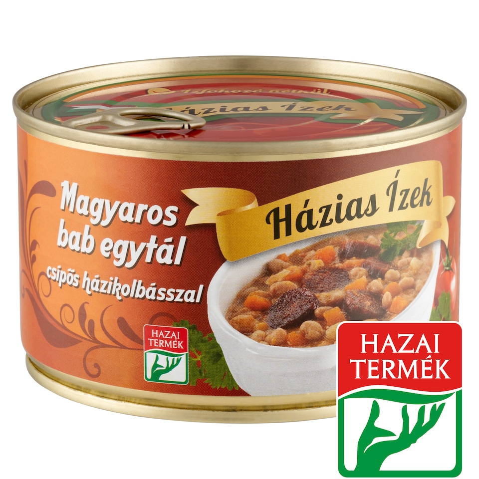 Házias Ízek Hungarian Dish of Bean with Hot Sausage 400 g