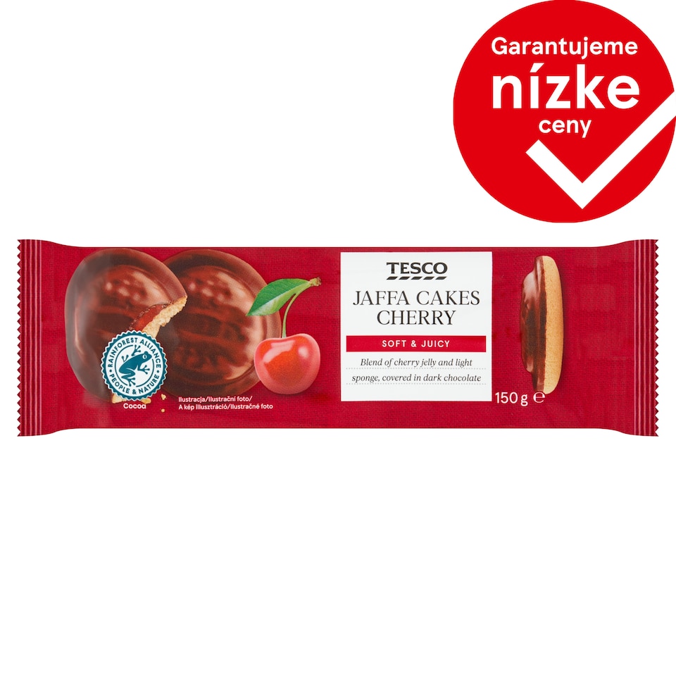 Tesco Jaffa Cakes Cherry 150 g