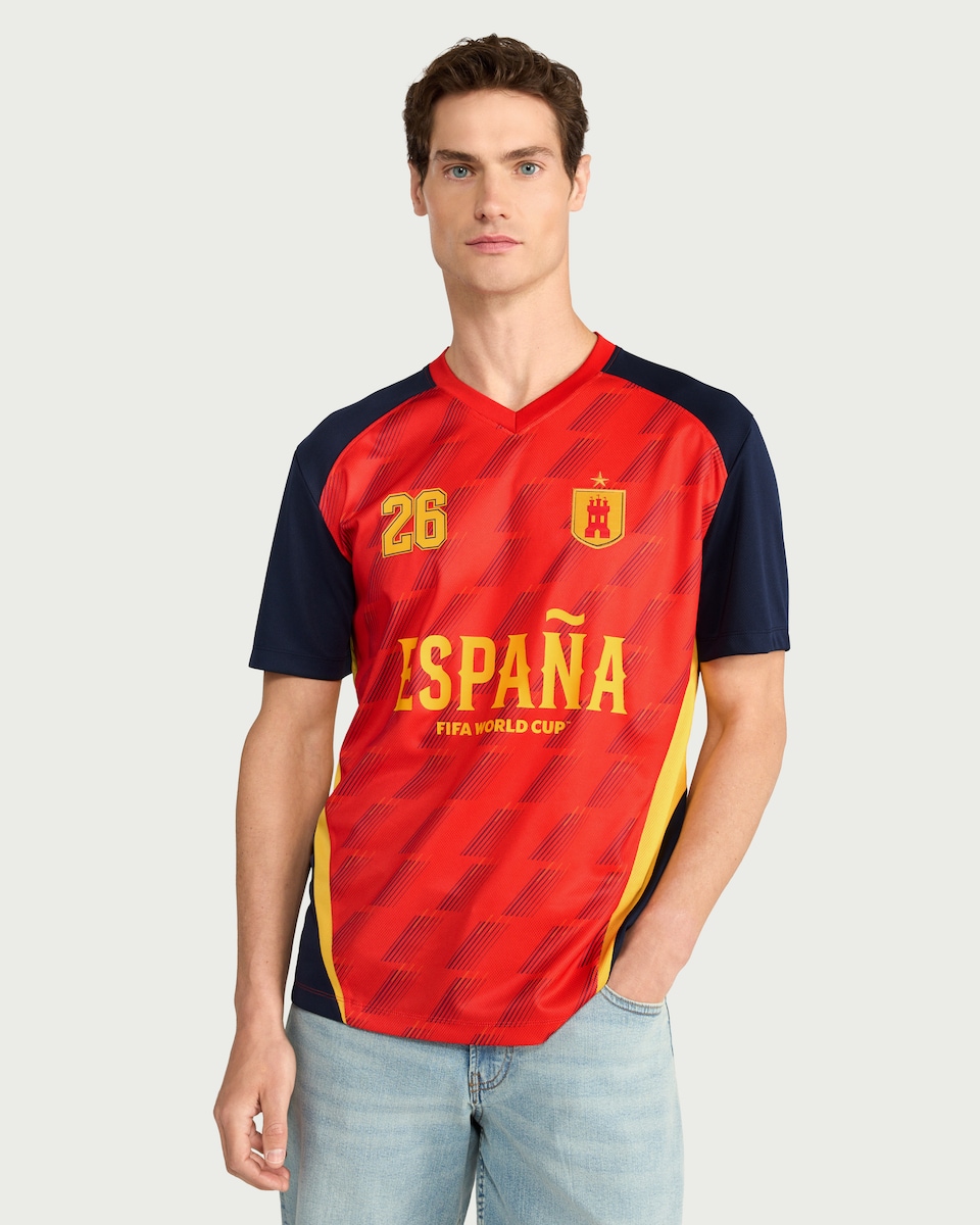 image 1 of España Fifa World Cup T-Shirt in Red