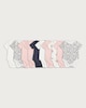 image 1 of F&F Baby 10-Pack Pure Cotton Printed Short Sleeved Bodysuits in Multi