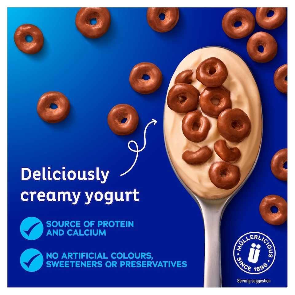 image 1 of Muller Corner Toffee Hoops Yogurt 124G