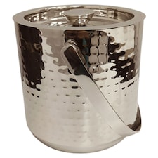 F&F Home Hammered Silver Ice Bucket