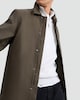 image 2 of F&F Single Breasted Shower Resistant Overcoat in Khaki