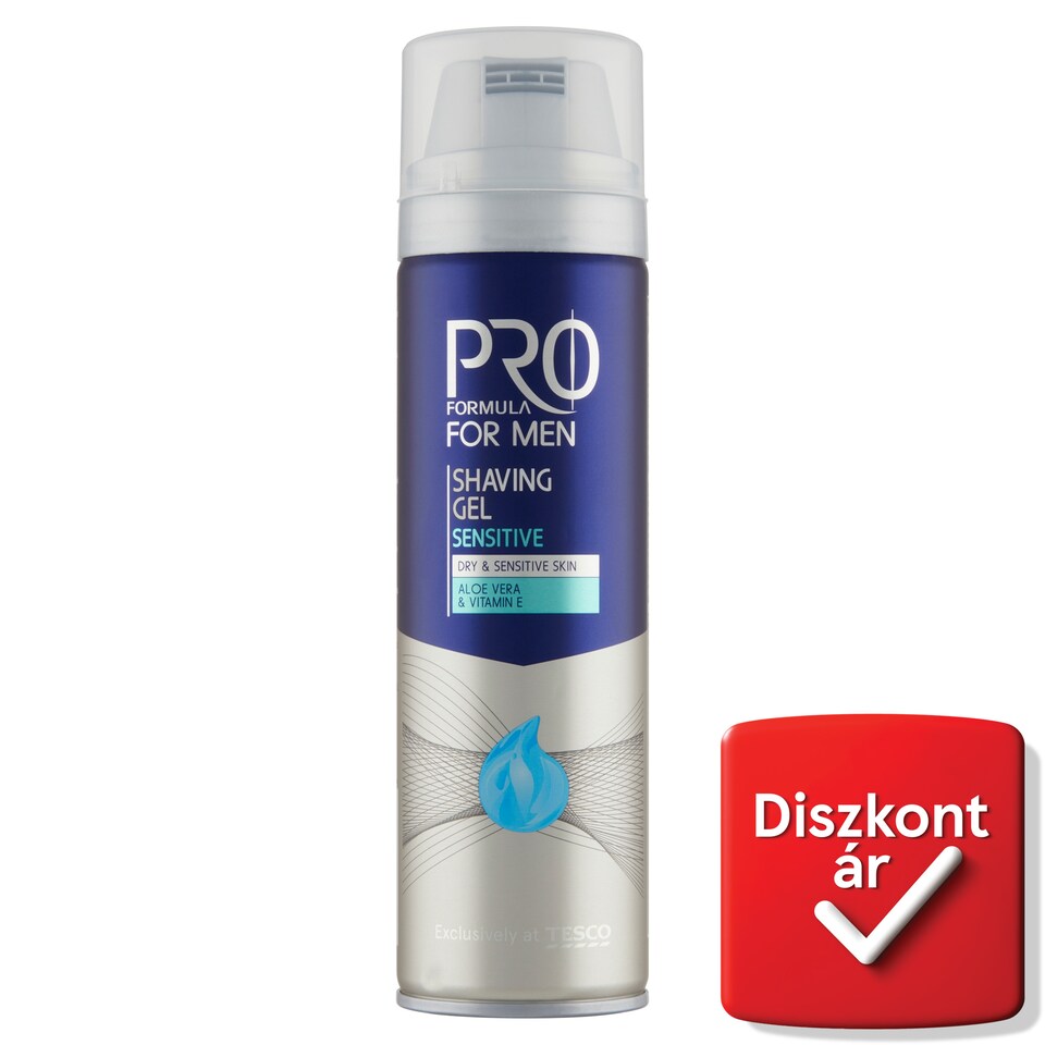 Tesco Pro Formula For Men Sensitive borotvazselé 200 ml