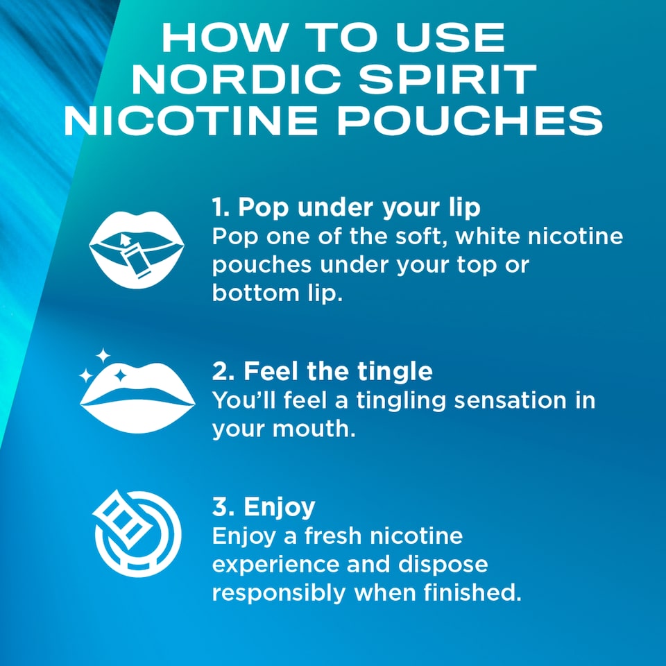 image 1 of Nordic Spirit Frosty Mint Extra Strong - Tobacco Free Nicotine Pouches 20 Pack 11mg 14g