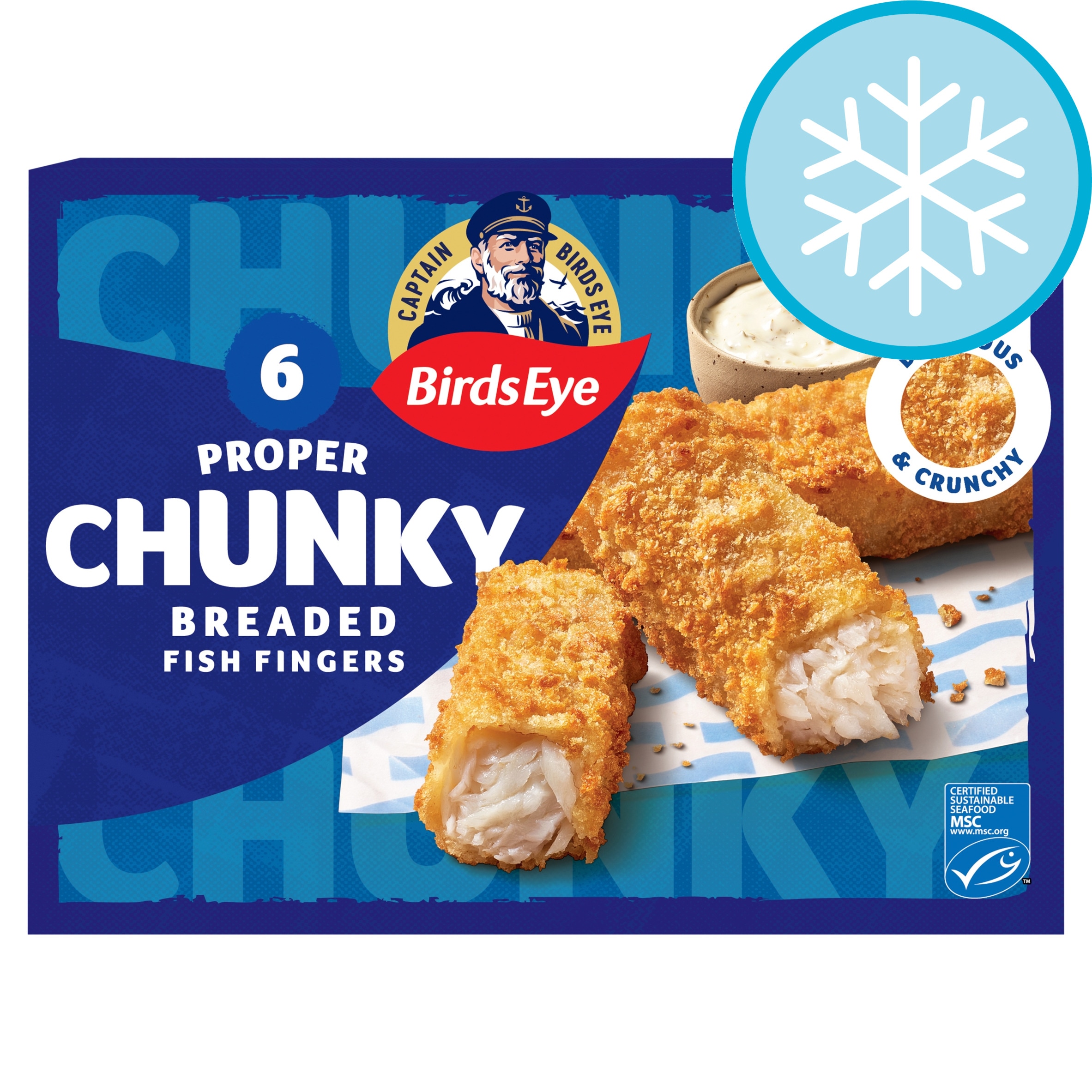 Birds Eye Chunky Breaded Fish Fingers 6 Pack 360g