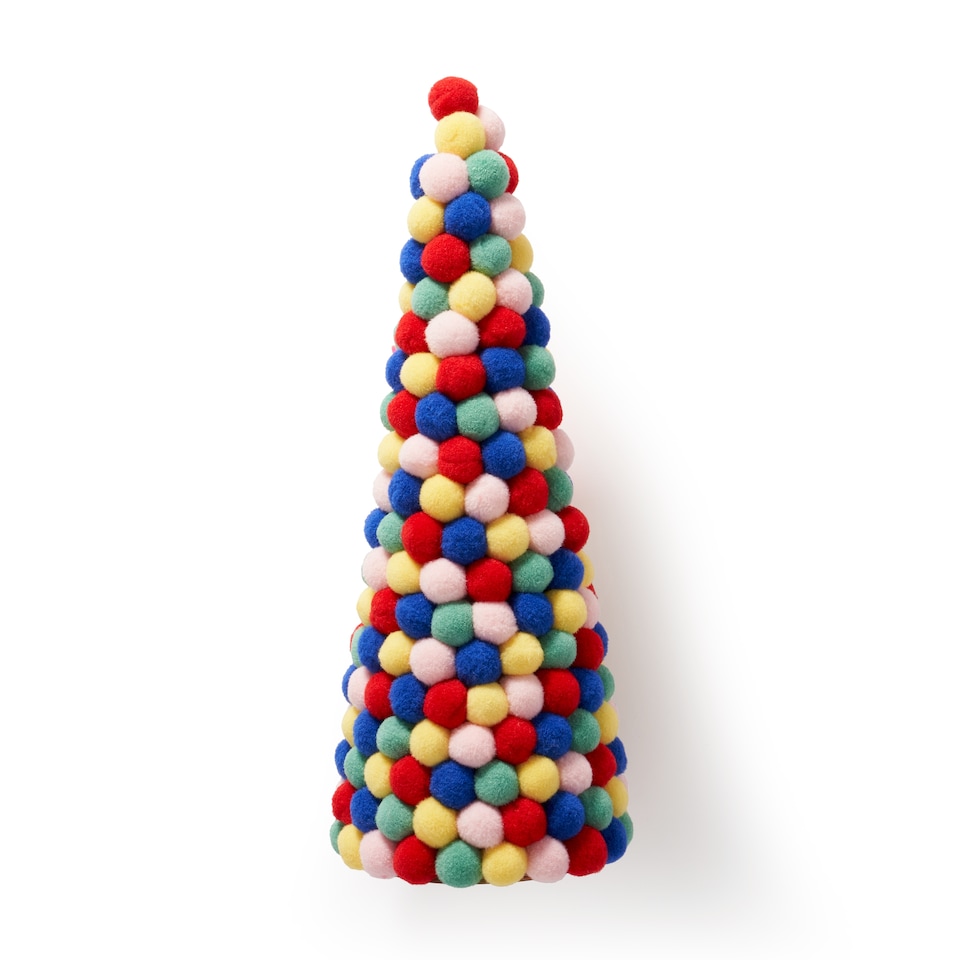 image 1 of Paperchase Cosmic Christmas Pom Pom Decorative Tree Ornament