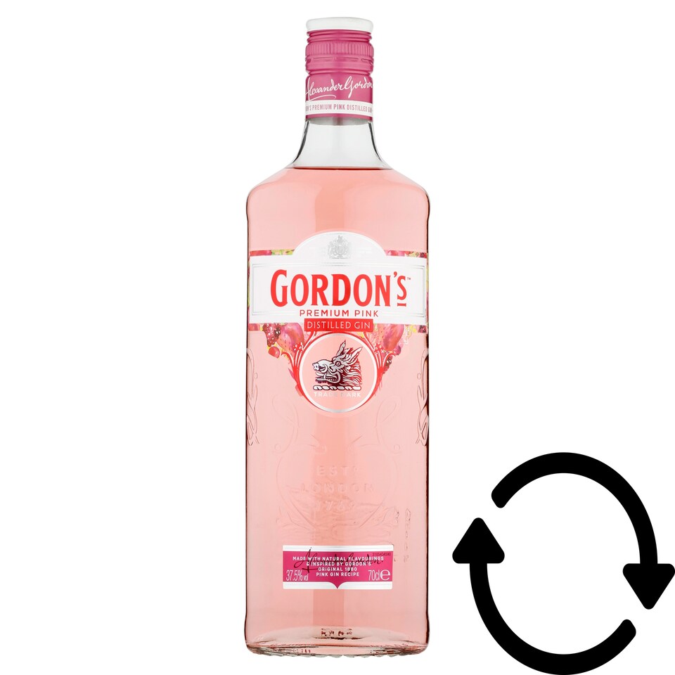 Gordon's prémium pink desztillált gin 37,5% 0,7 l