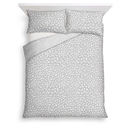 Tesco Leopard Easycare Duvet Set Double Tesco Groceries