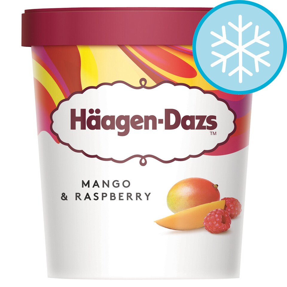 HAAGEN DAZS MANGO & R/BERRY I/CRM 500ML