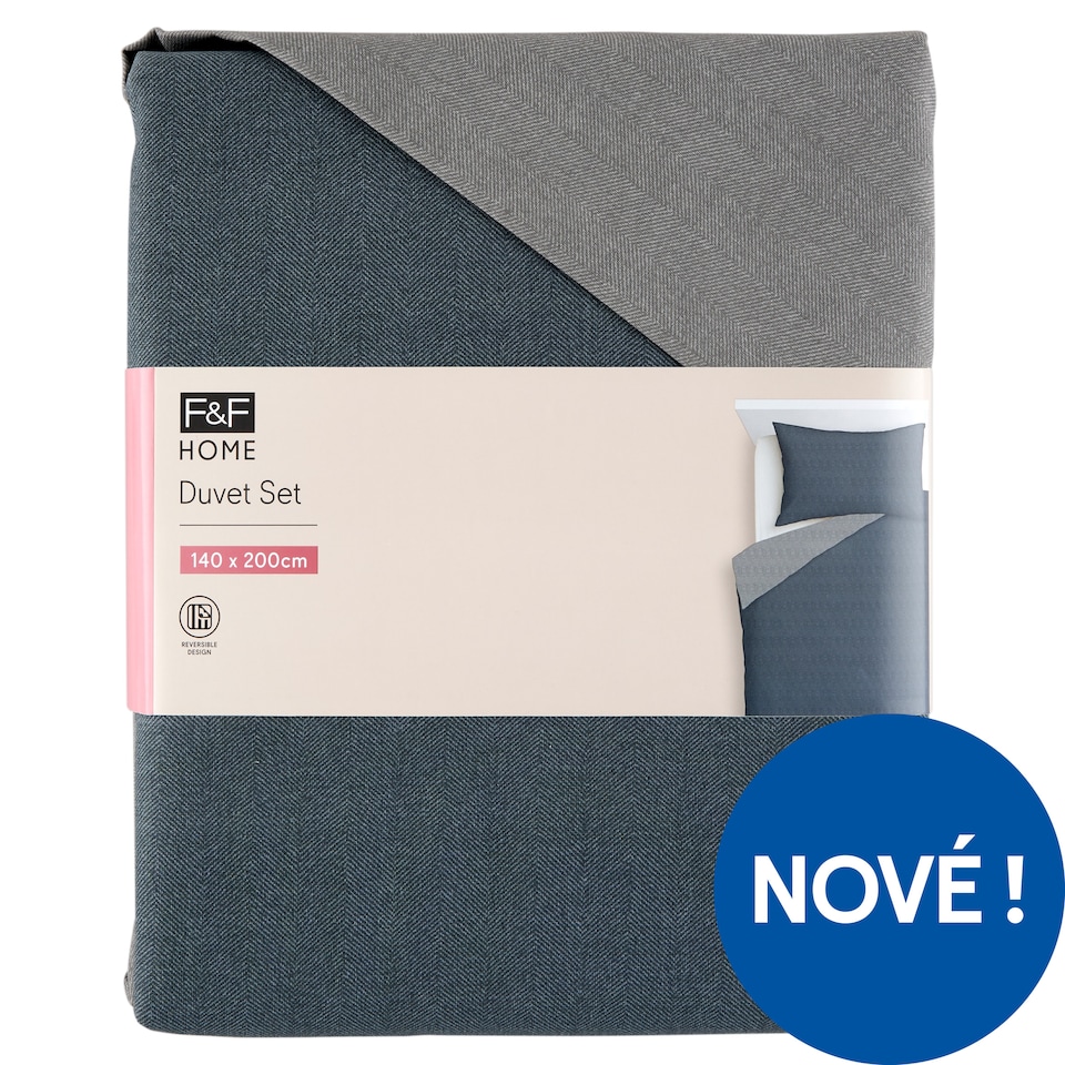 Obrázek 1 pro produkt F&F Home Reversible Black ložní souprava 140 cm x 200 cm