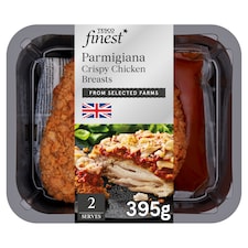 Tesco Finest Parmigiana Crispy Chicken Breasts 395g