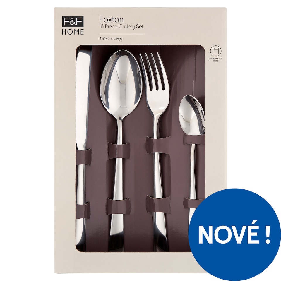 F&F Home Foxton Cutlery Set 16 pcs