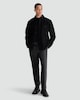 image 1 of F&F Boucle Textured Button Up Shacket with Wool in Black