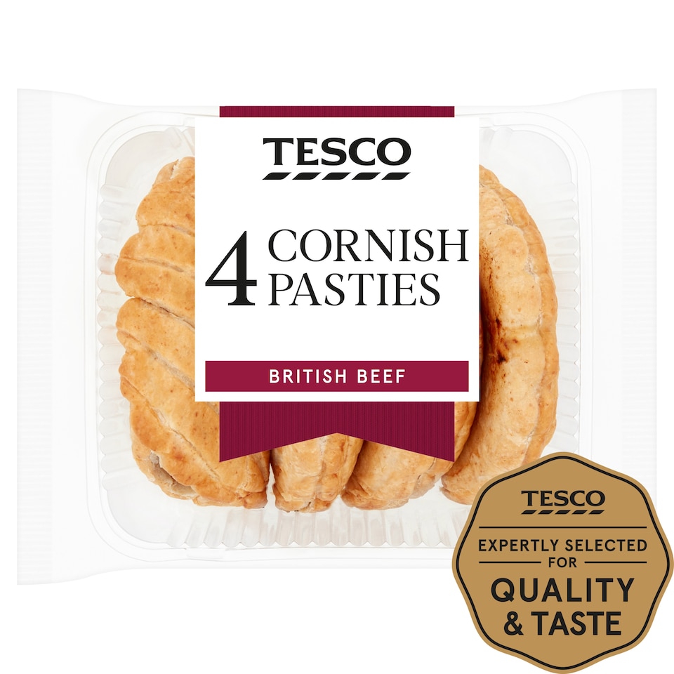 Tesco 4 Cornish Pasties 520G
