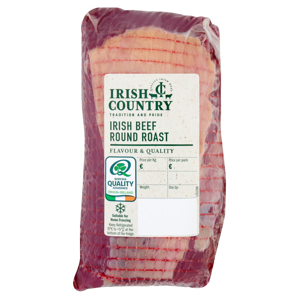 IRISH COUNTRY IRISH BEEF ROUND ROAST 0.9-1.3kg