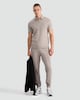 image 2 of The F&F Edit Cotton Rich Twill Textured Cuffed Joggers in Brown