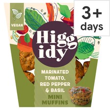 Higgidy Slow-Roasted Tomato, Red Pepper & Basil Mini Muffins 130g
