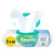 image 1 of Pampers Harmonie Aqua Baby Wipes 3 Packs = 144 Wipes