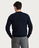 image 3 of F&F Pure Cotton Ribbed Crew Neck Jumper in Navy
