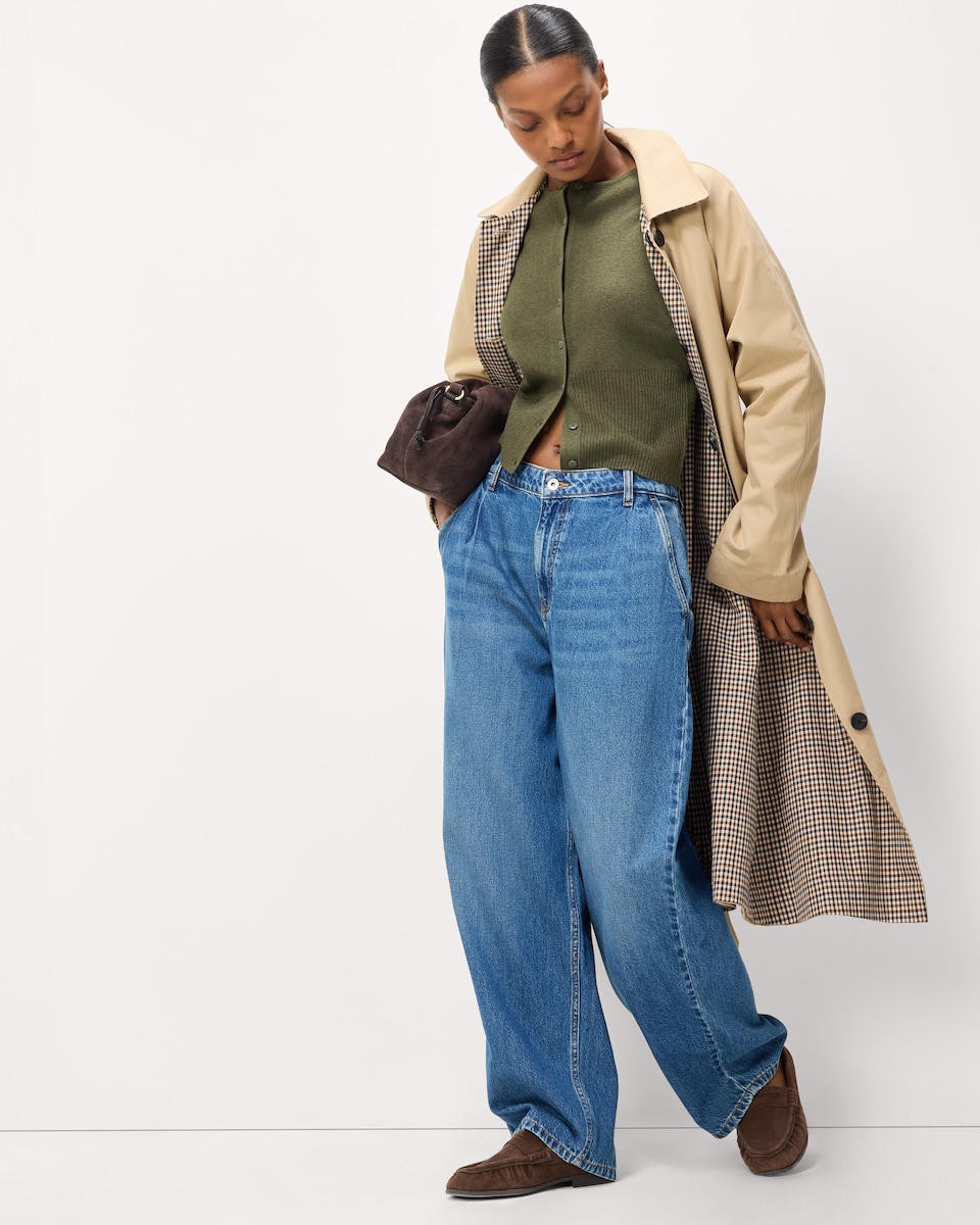 image 1 of F&F Knitted Long Sleeved Cardigan in Olive