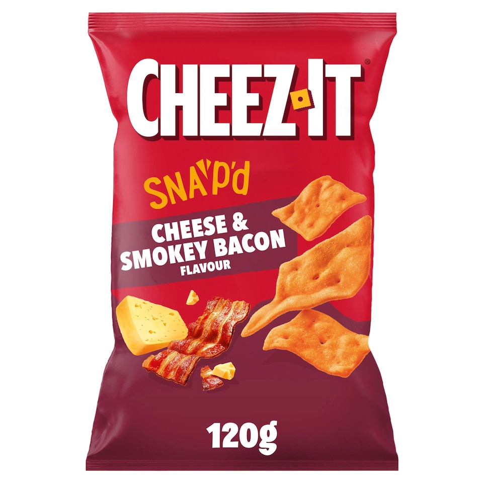 image 1 of Cheez-It Snap'd Cheese & Smokey Bacon 120g