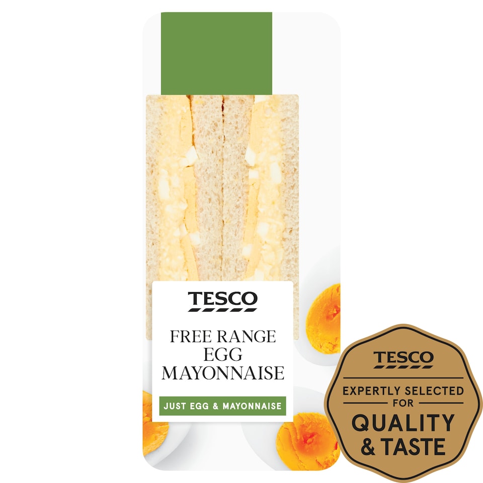 Tesco Free Range Egg Mayonnaise Sandwich Tesco Groceries