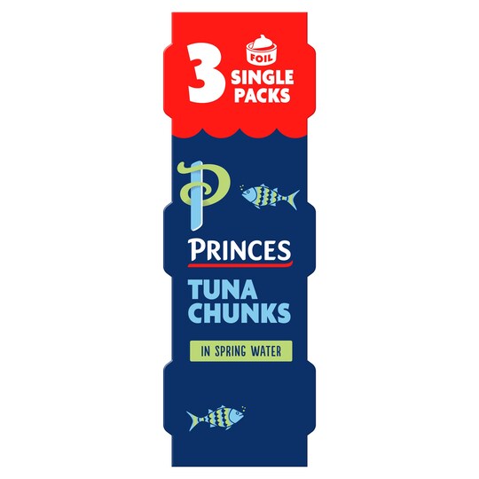 Princes Tuna Chunk In Spring Water 3X80g Foil Lid Tesco Groceries