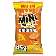 Jacob's Mini Cheddars Original Snacks Grab Bag 45g