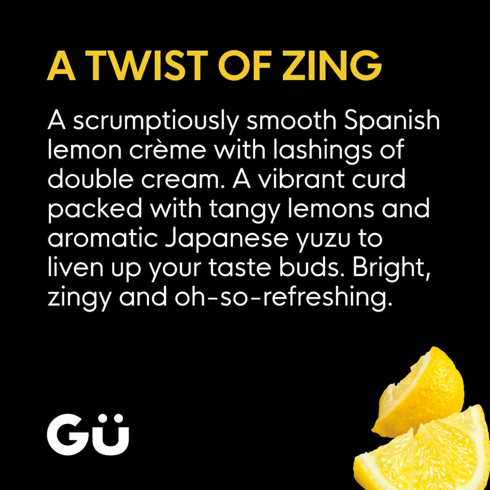 image 1 of Gu Lemon & Yuzu Fruit Crème Dessert (2x85g)