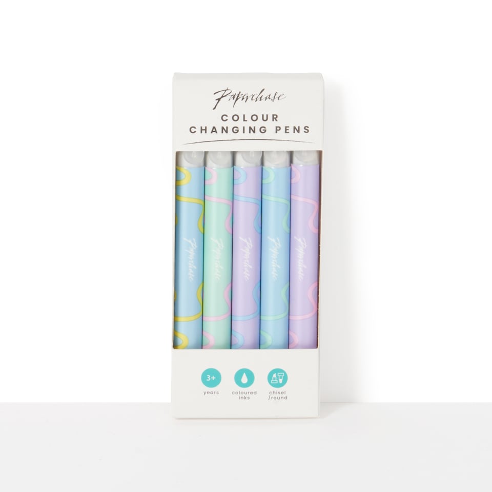 image 1 of Paperchase Ombre 5 Pack Colouring Changing Pens
