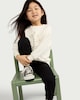 image 2 of F&F Girls 2-Pack Cotton Rich Flared Leggings in Black
