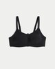 image 4 of F&F Contour Zip Front Bra in Black
