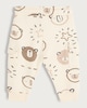 image 2 of F&F Baby 2-Pack Cotton Rich Bear Print Drawstring Cargo Joggers in Grey