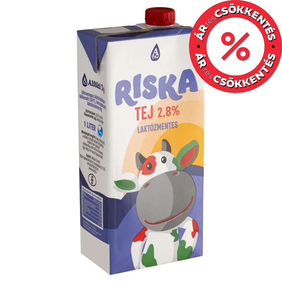 Riska UHT Lactose-Free Milk 2,8% 1 l