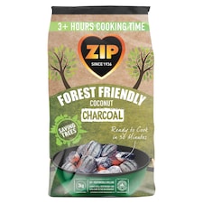 Zip 3Kg Coconut Charcoal Briquettes