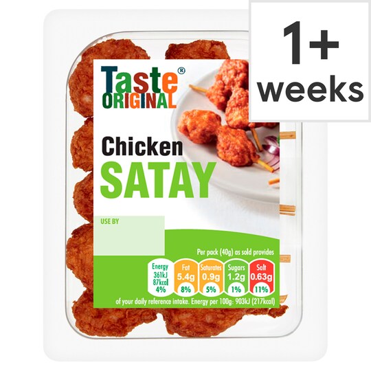 Taste Original Chicken Satay Snack 40G Tesco Groceries
