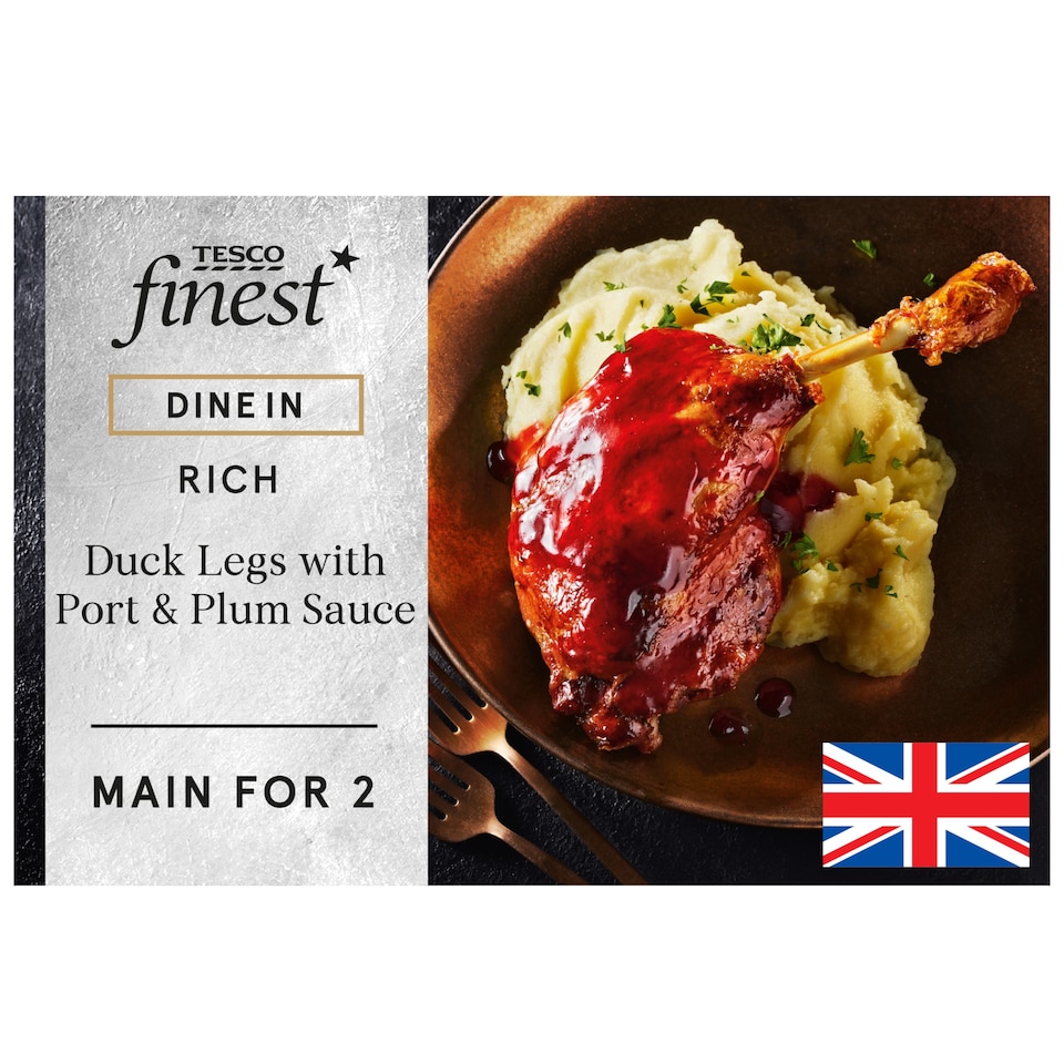 image 1 of Tesco Finest Dine In Duck Legs with Port & Plum Sauce 505g