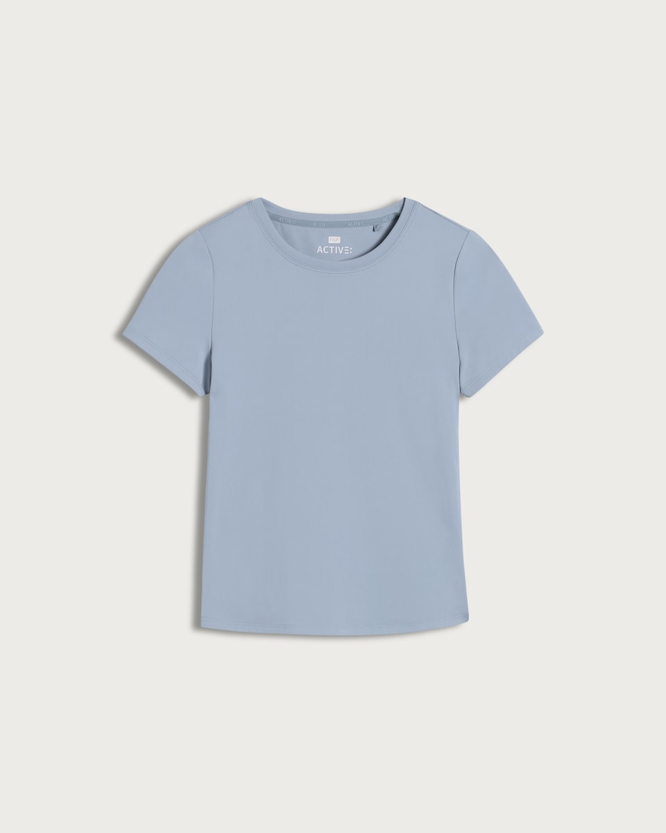 image 1 of F&F Active EVERYHOUR Short Sleeved T-Shirt in Blue