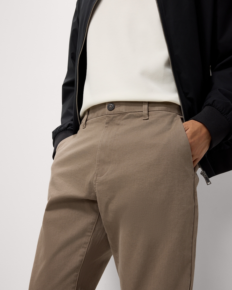 image 1 of F&F Cotton Rich Slim Leg FREEFIT® Chino Trousers in Stone