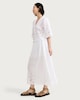 image 1 of F&F Pure Cotton Broderie Cut Out Midi Co-ord Skirt in White