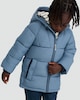 image 3 of F&F Boys Hooded Puffer Jacket in Blue