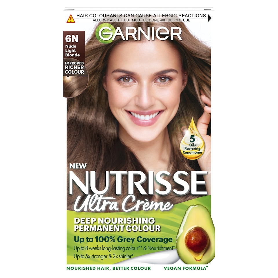 image 1 of Garnier Nutrisse Creme 6N Nude Light Brown