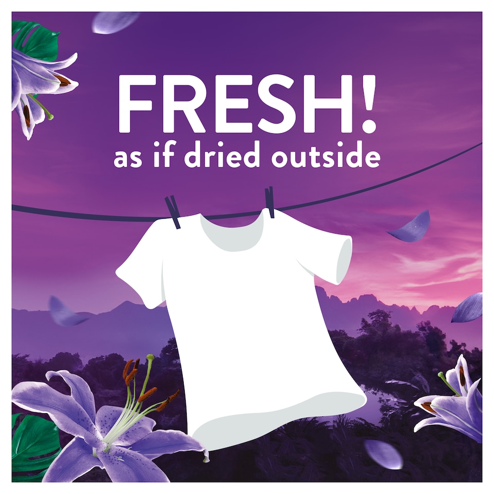 image 1 of Lenor Outdoorable Moonlight Lily Fabric Conditioner 53 Washes 742ml