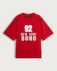 image 5 of The F&F Edit 92 New York Soho Slogan T-Shirt in Red