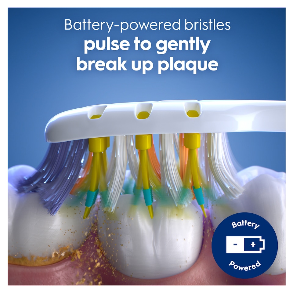 image 1 of Oral-B Pulsar Pro Clean Medium Battery Toothbrush 2 Pack