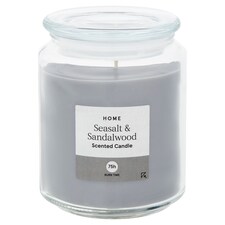 Tesco Scented Candle Seasalt & Sandalwood 490G