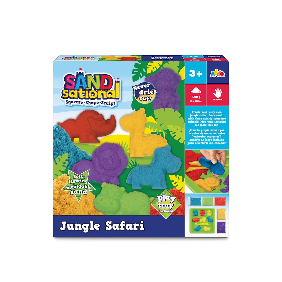 obrázok 1 z Addo Kinetický piesok + formičky džungla